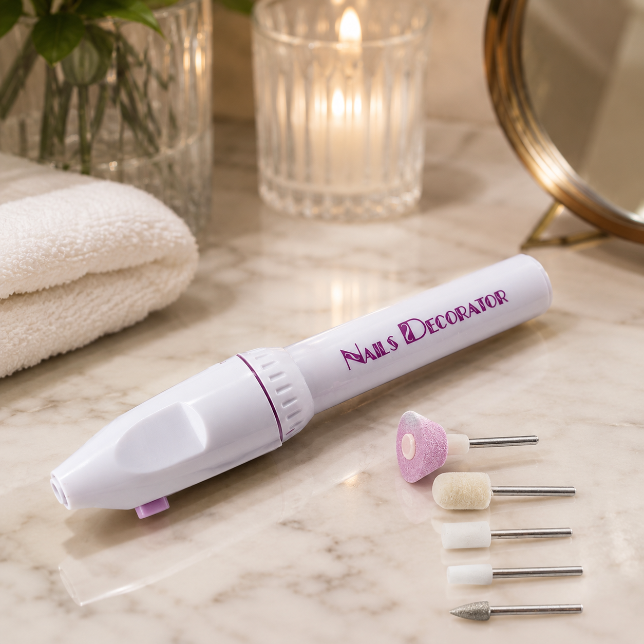 Electric Manicure Set YFS 5-in-1 Electric Manicure Nail Drill File Grinder Grooming Kit Includes Callus Remover Set Nail Buffer Polisher Personal Manicure and Pedicure Kit with Gift Bag