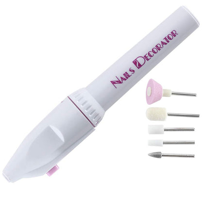 Electric Manicure Set YFS 5-in-1 Electric Manicure Nail Drill File Grinder Grooming Kit Includes Callus Remover Set Nail Buffer Polisher Personal Manicure and Pedicure Kit with Gift Bag